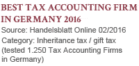Best Tax Accounting Firm in Germany  2016 - Handelsblatt Online